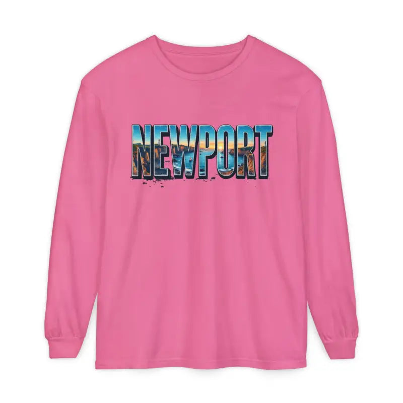 Long Sleeved Newport Beach Vibes Unisex T-Shirt - Ocean State Styles