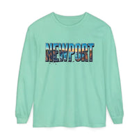 Long Sleeved Newport Beach Vibes Unisex T-Shirt - Ocean State Styles