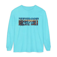 Long Sleeved Newport Beach Vibes Unisex T-Shirt - Ocean State Styles