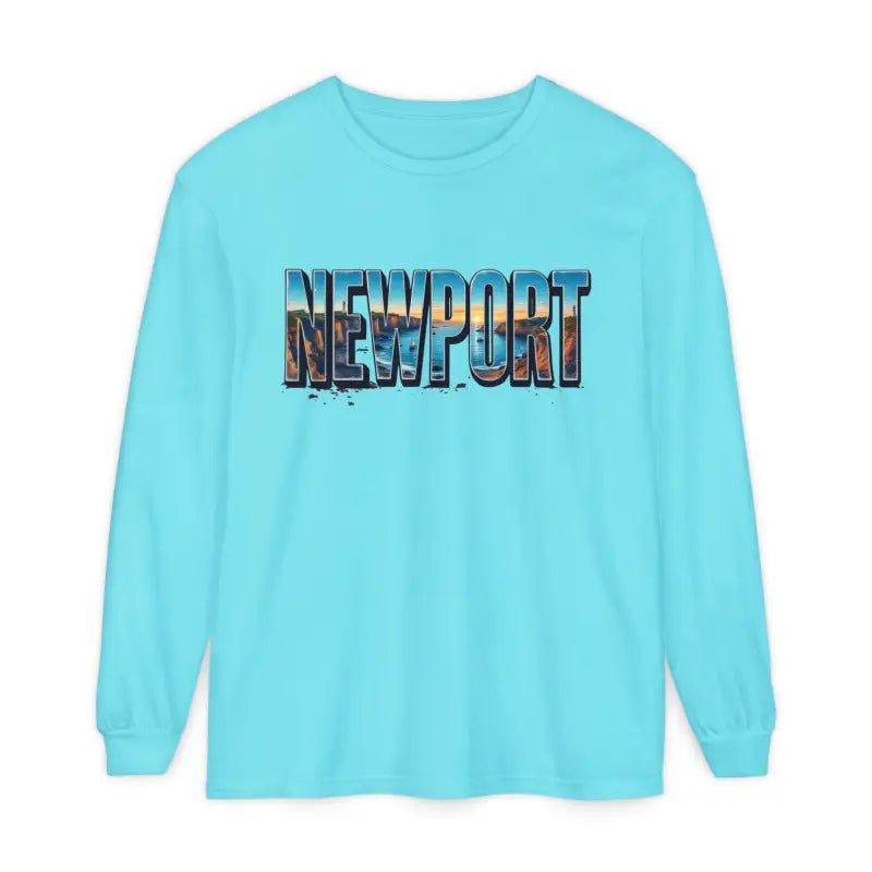 Long Sleeved Newport Beach Vibes Unisex T-Shirt - Ocean State Styles