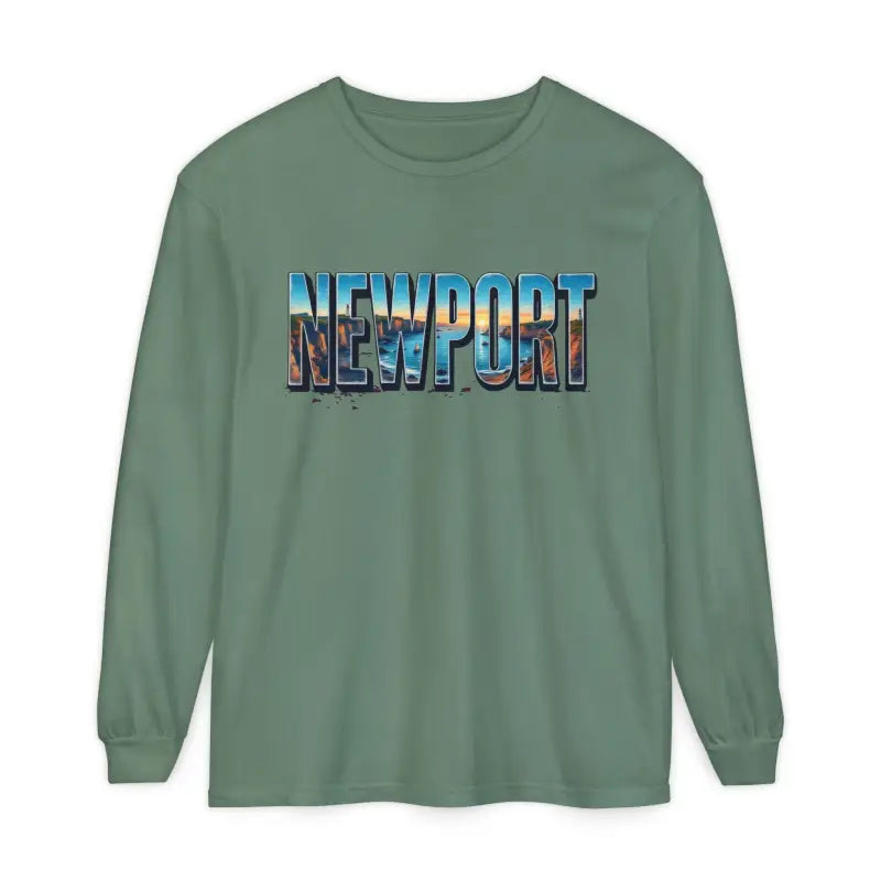 Long Sleeved Newport Beach Vibes Unisex T-Shirt - Ocean State Styles