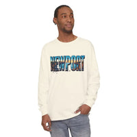Long Sleeved Newport Beach Vibes Unisex T-Shirt - Ocean State Styles