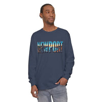 Long Sleeved Newport Beach Vibes Unisex T-Shirt - Ocean State Styles