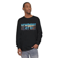 Long Sleeved Newport Beach Vibes Unisex T-Shirt - Ocean State Styles