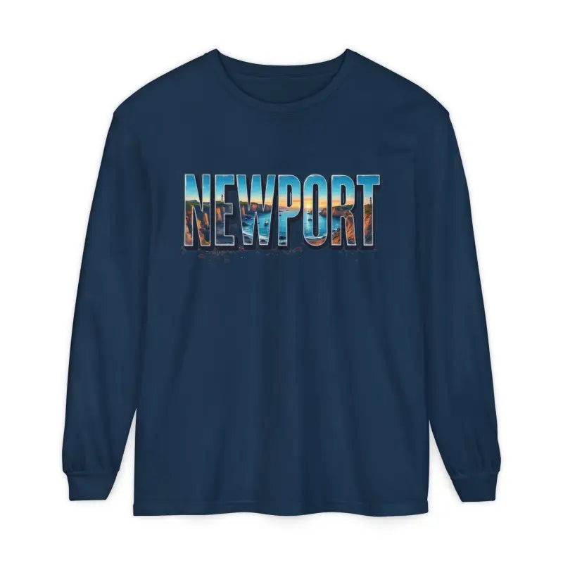 Long Sleeved Newport Beach Vibes Unisex T-Shirt - Ocean State Styles