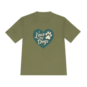 Love My Dogs Graphic T Shirt Moisture Wicking Comfortable Adventures - Ocean State Styles