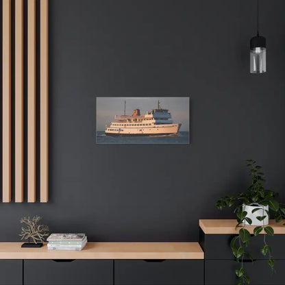 Ferry boat canvas print of M/V Anna C Block Island Ferry Ocean Cruiser Decor