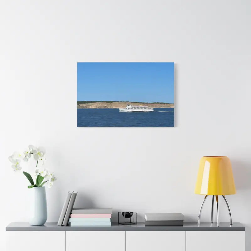 MV Anna C Block Island Scenic Maritime Canvas Print - Ocean State Styles