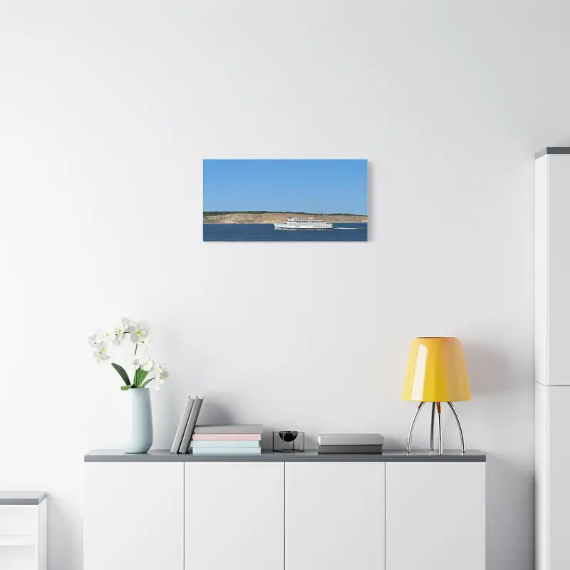 MV Anna C Block Island Scenic Maritime Canvas Print - Ocean State Styles