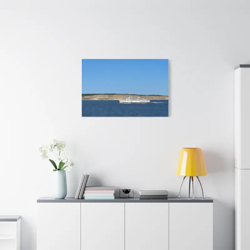 MV Anna C Block Island Scenic Maritime Canvas Print - Ocean State Styles