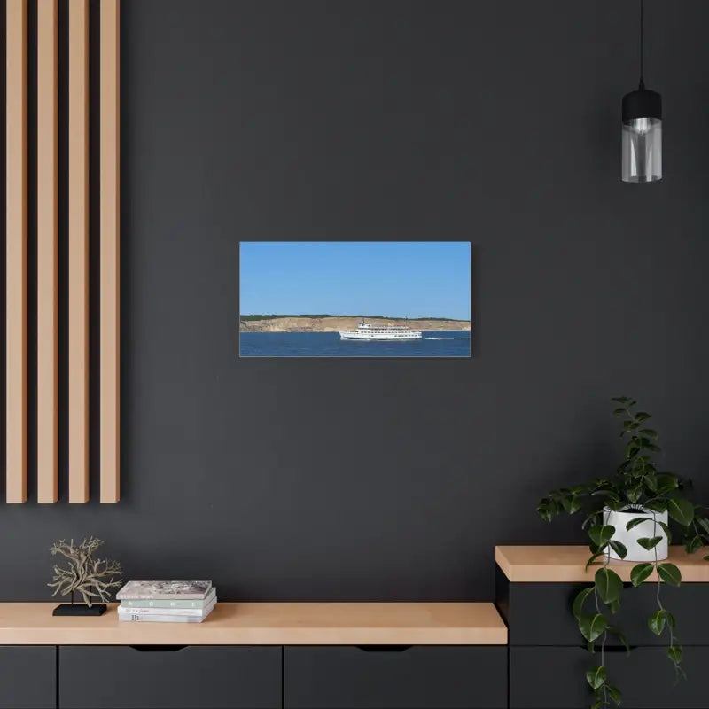 MV Anna C Block Island Scenic Maritime Canvas Print - Ocean State Styles