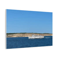 MV Anna C Block Island Scenic Maritime Canvas Print - Ocean State Styles