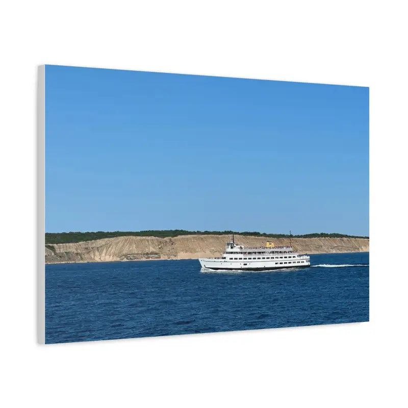 MV Anna C Block Island Scenic Maritime Canvas Print - Ocean State Styles