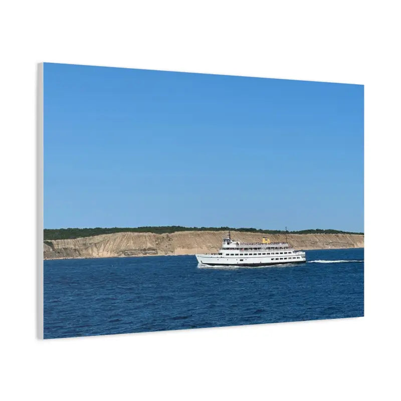 MV Anna C Block Island Scenic Maritime Canvas Print - Ocean State Styles