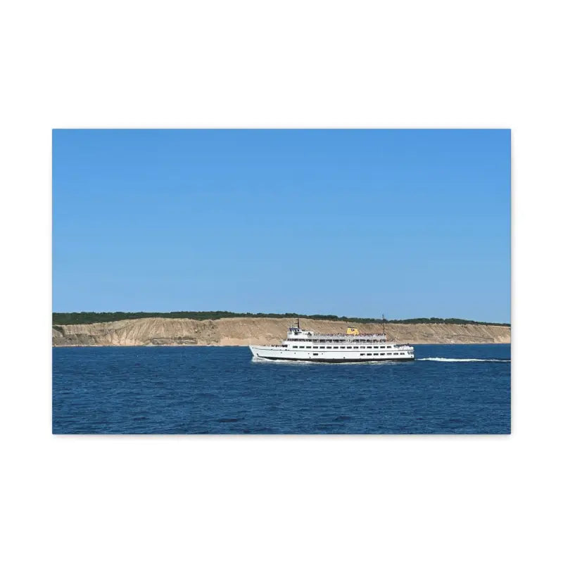 MV Anna C Block Island Scenic Maritime Canvas Print - Ocean State Styles