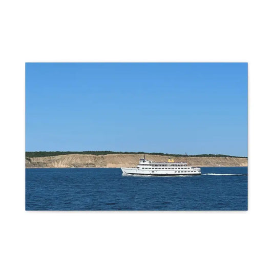 MV Anna C Block Island Scenic Maritime Canvas Print - Ocean State Styles
