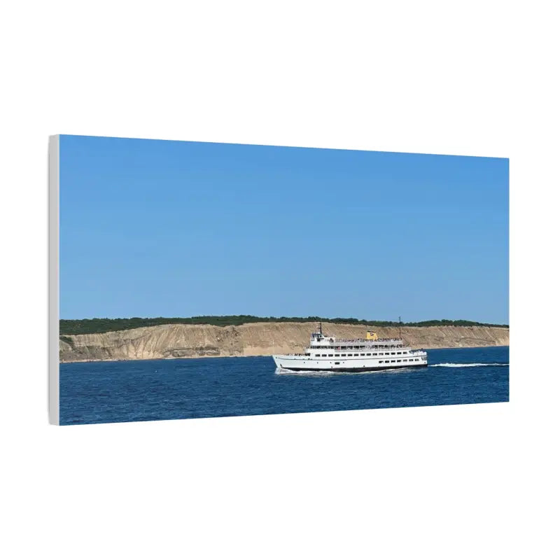 MV Anna C Block Island Scenic Maritime Canvas Print - Ocean State Styles
