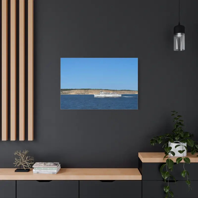 MV Anna C Block Island Scenic Maritime Canvas Print - Ocean State Styles