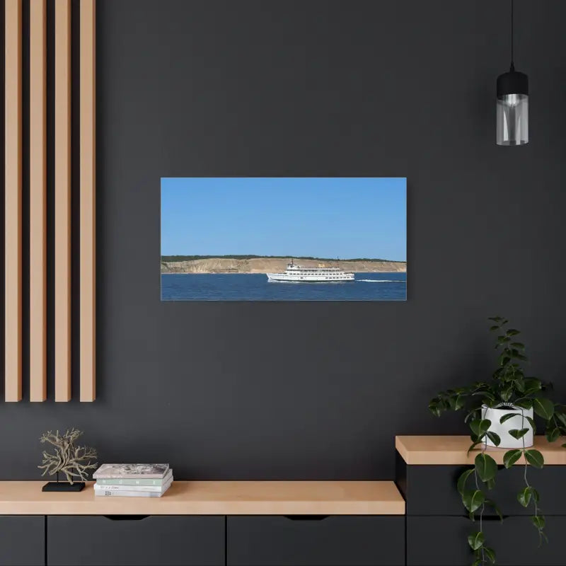 MV Anna C Block Island Scenic Maritime Canvas Print - Ocean State Styles