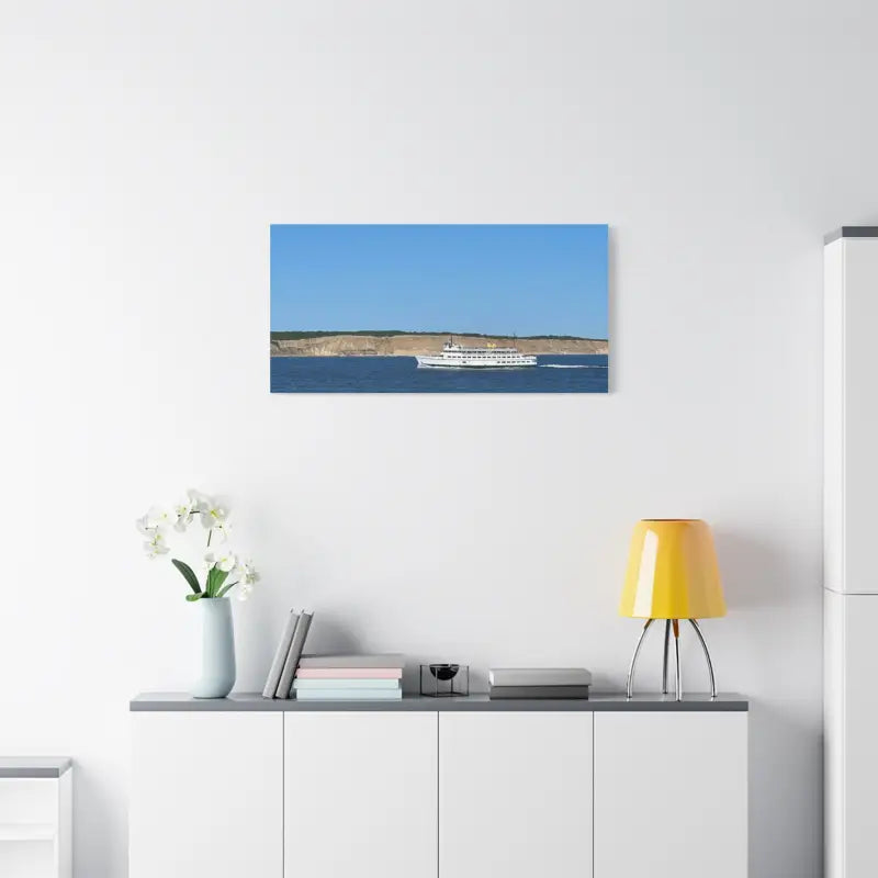 MV Anna C Block Island Scenic Maritime Canvas Print - Ocean State Styles