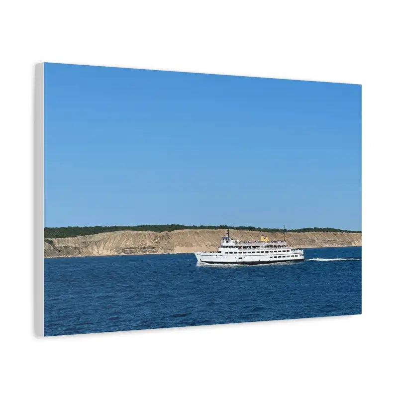 MV Anna C Block Island Scenic Maritime Canvas Print - Ocean State Styles