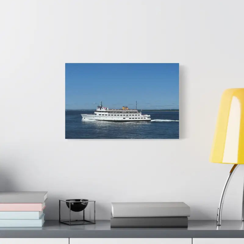 M V Carol Jean Block Island Ferry Nautical Canvas Maritime Decor - Ocean State Styles