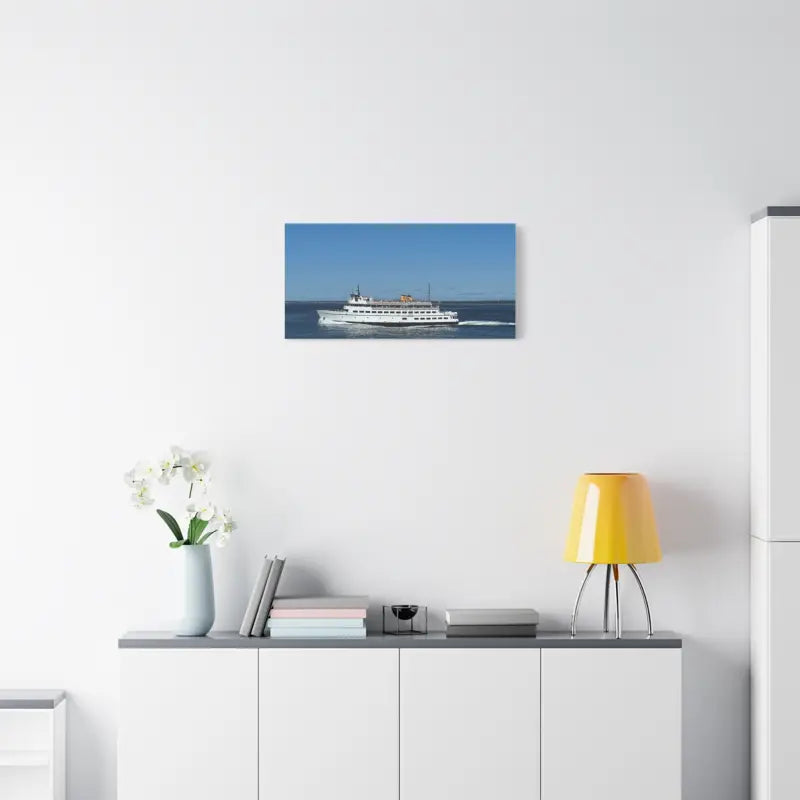 M V Carol Jean Block Island Ferry Nautical Canvas Maritime Decor - Ocean State Styles