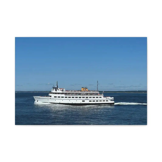 M V Carol Jean Block Island Ferry Nautical Canvas Maritime Decor - Ocean State Styles