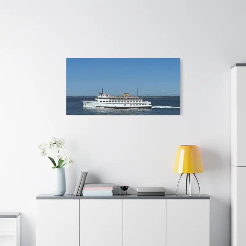 M V Carol Jean Block Island Ferry Nautical Canvas Maritime Decor - Ocean State Styles