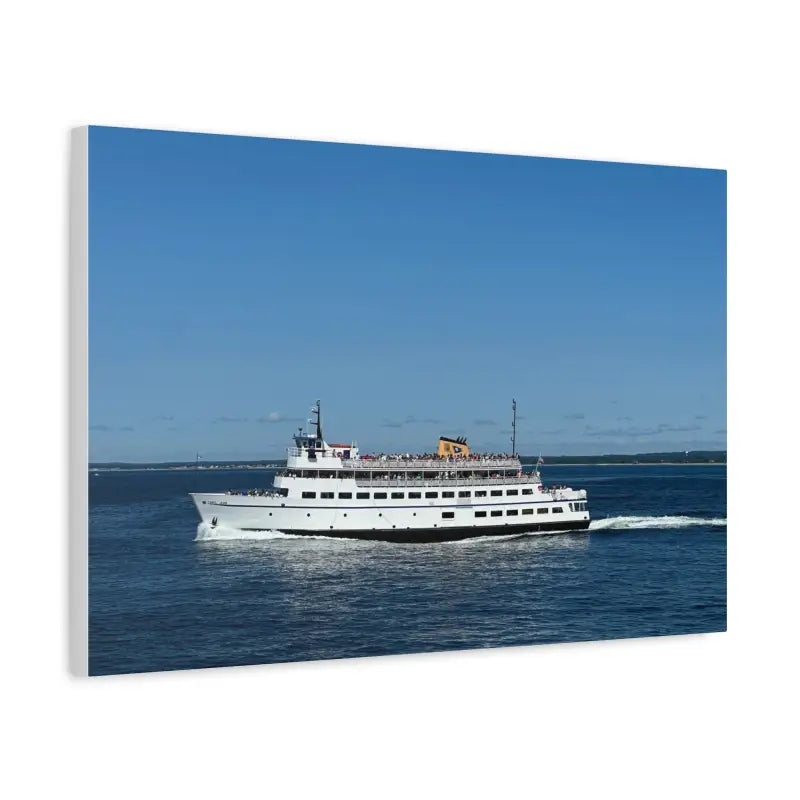 M V Carol Jean Block Island Ferry Nautical Canvas Maritime Decor - Ocean State Styles