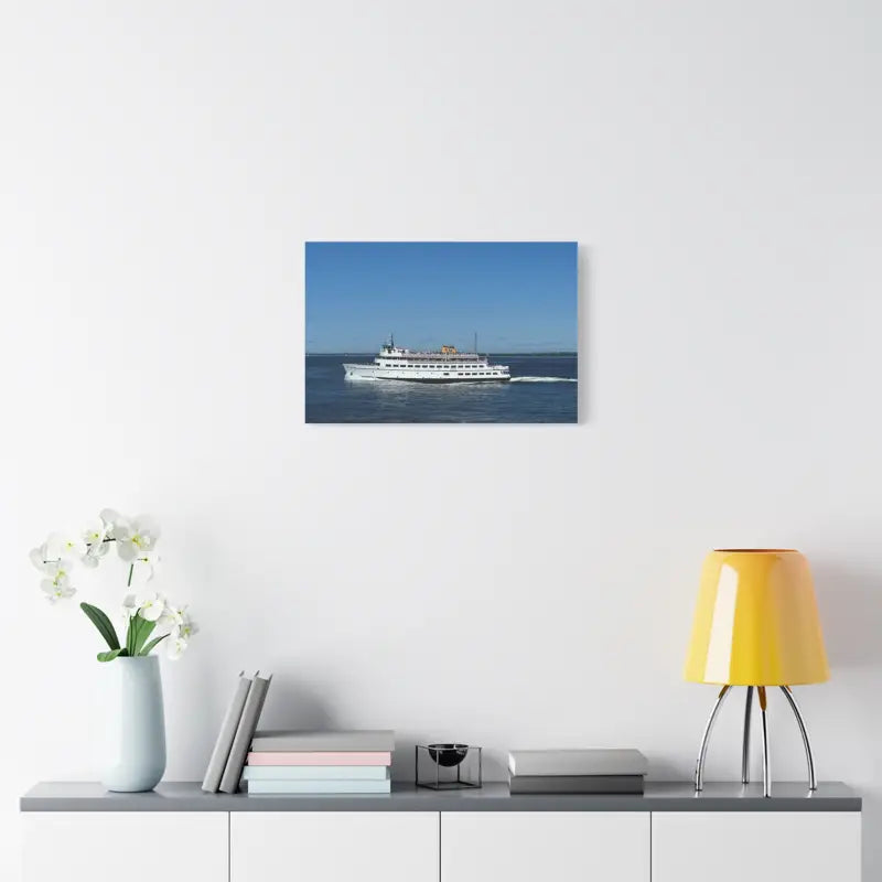 M V Carol Jean Block Island Ferry Nautical Canvas Maritime Decor - Ocean State Styles