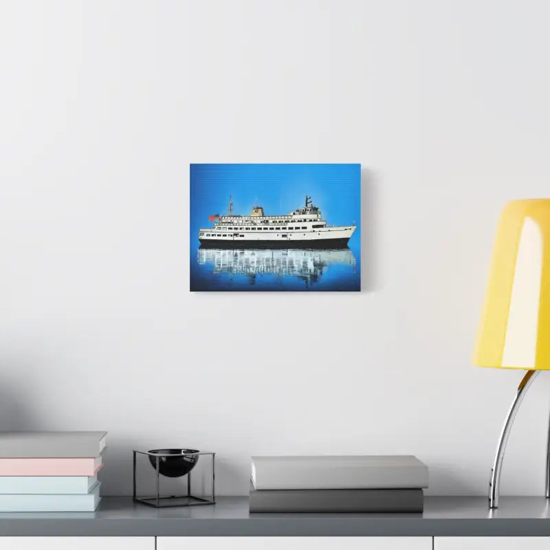 Framed painting of M/V Carol Jean Block Island Ferry for marine art enthusiasts