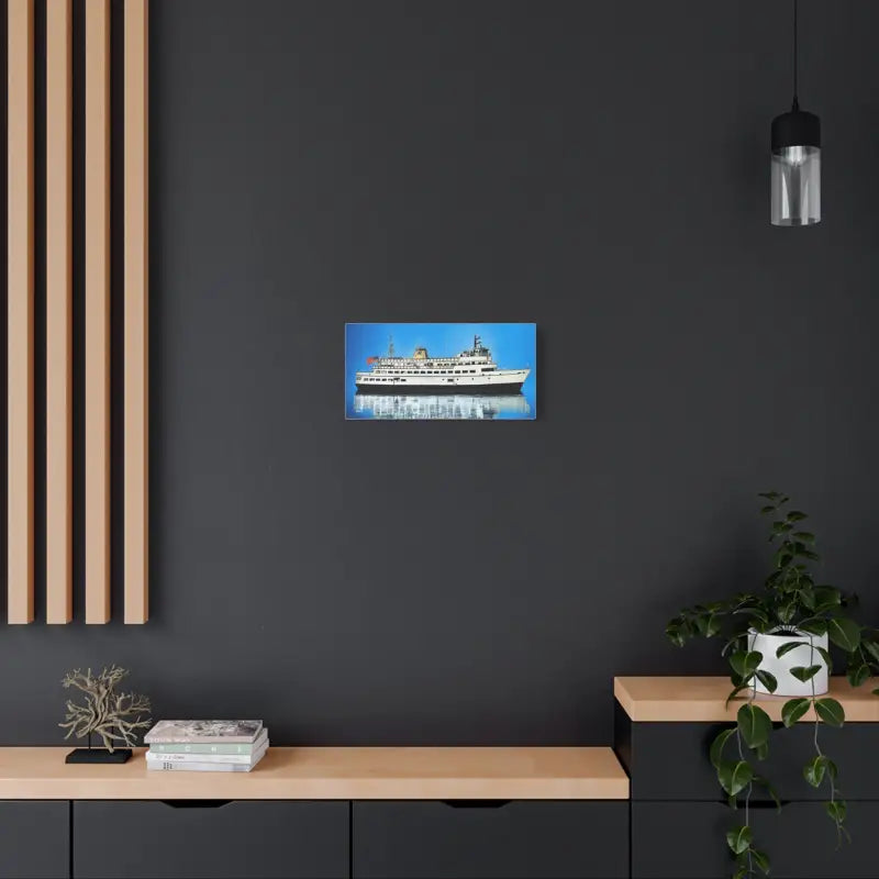 Framed painting of M/V Carol Jean Block Island Ferry artwork for marine enthusiasts