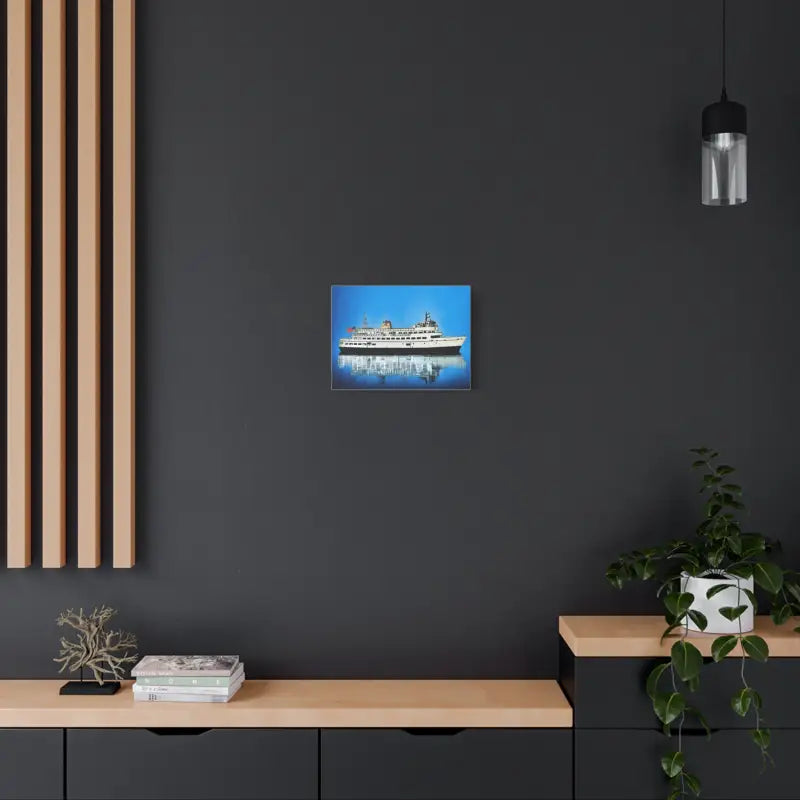 Framed painting of M/V Carol Jean Block Island Ferry, ideal for marine enthusiasts