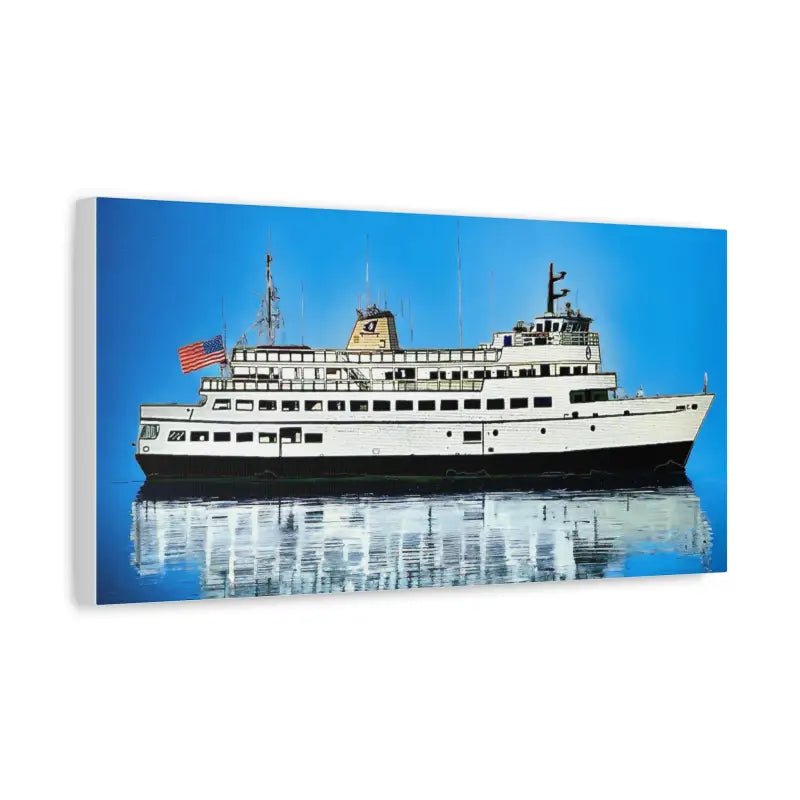 Ferry boat canvas print of M/V Carol Jean Block Island Ferry for marine enthusiasts