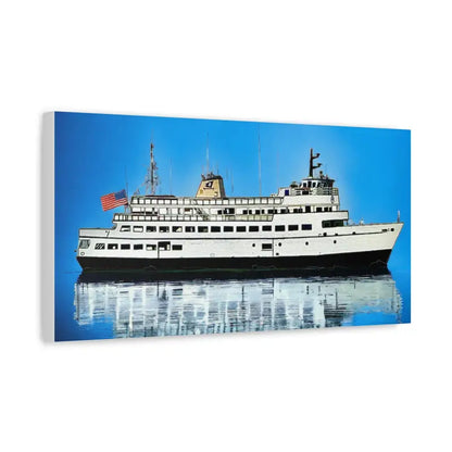 Ferry boat canvas print of M/V Carol Jean Block Island Ferry for marine enthusiasts