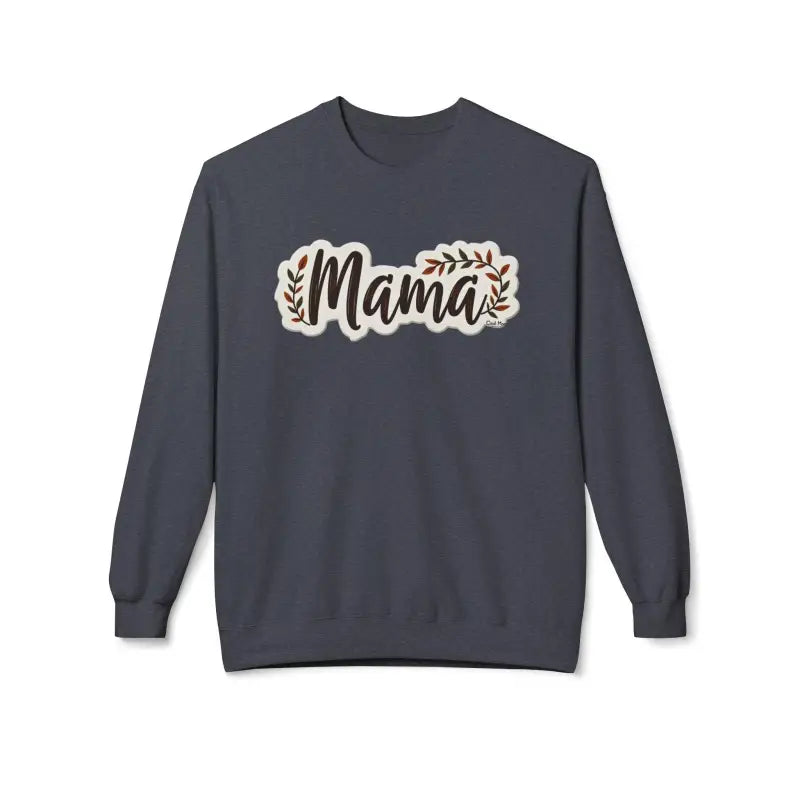 Mama Crewneck Sweatshirt for Moms in Olive Green Beige Black Dark Heather - Ocean State Styles