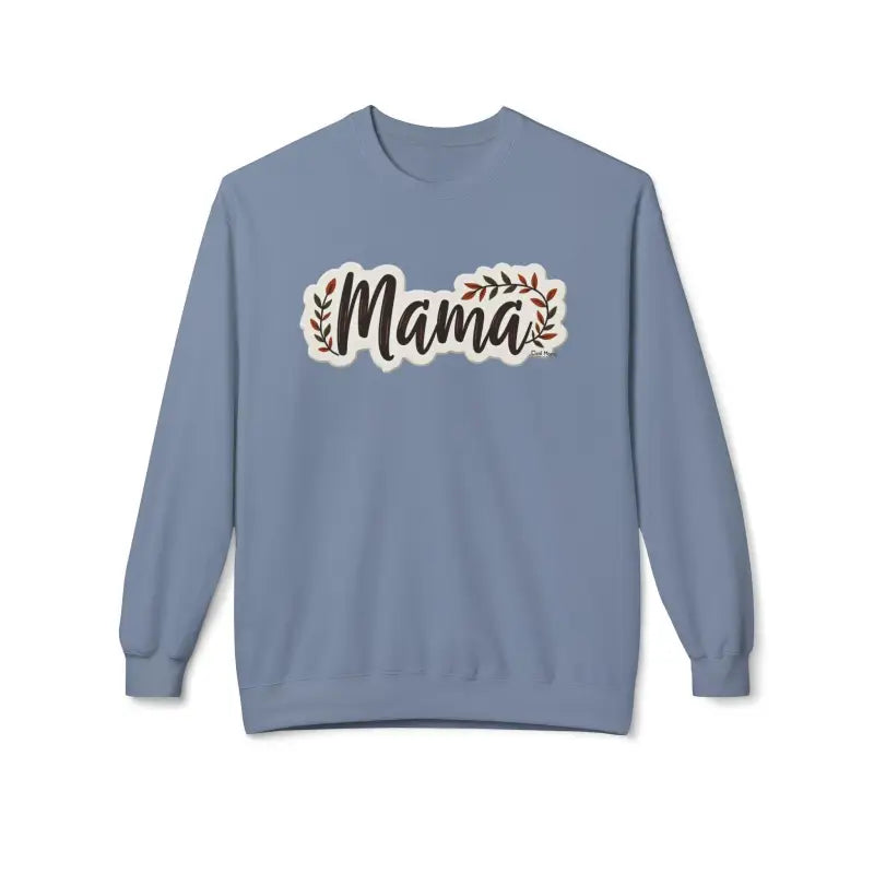 Mama Crewneck Sweatshirt for Moms in Olive Green Beige Black Dark Heather - Ocean State Styles