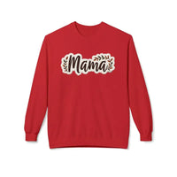 Mama Crewneck Sweatshirt for Moms in Olive Green Beige Black Dark Heather - Ocean State Styles
