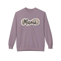 Mama Crewneck Sweatshirt for Moms in Olive Green Beige Black Dark Heather - Ocean State Styles