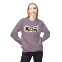 Mama Crewneck Sweatshirt for Moms in Olive Green Beige Black Dark Heather - Ocean State Styles