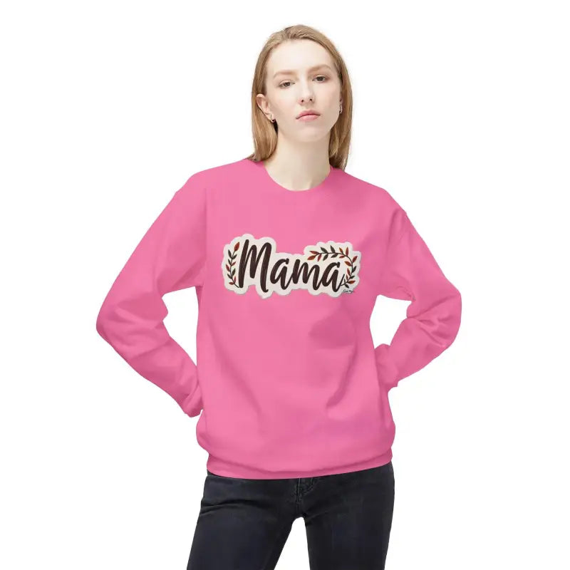 Mama Crewneck Sweatshirt for Moms in Olive Green Beige Black Dark Heather - Ocean State Styles