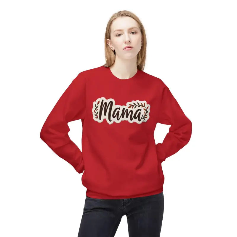 Mama Crewneck Sweatshirt for Moms in Olive Green Beige Black Dark Heather - Ocean State Styles