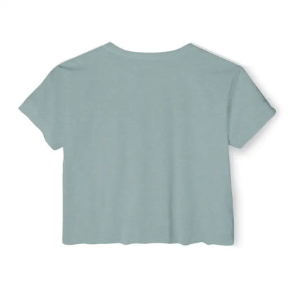 Light blue Mama Crop Top for Stylish Moms showcasing modern fashion for mothers