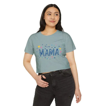 Mama Crop Top for Stylish Moms showcasing a comfortable and trendy design for women