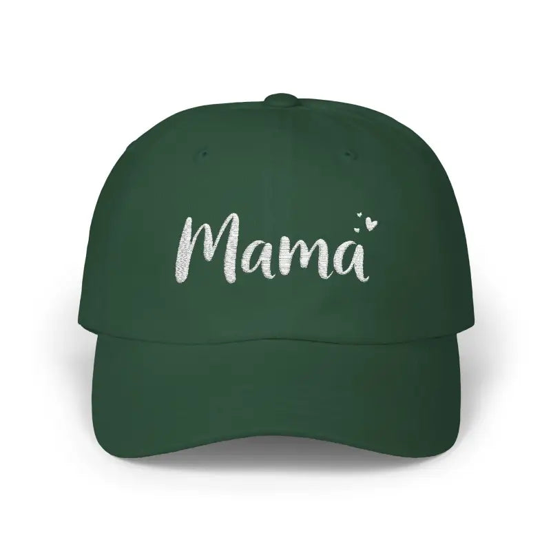 Mama Embroidered Baseball Caps in Beige Dark Blue and Pink - Ocean State Styles