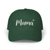 Mama Embroidered Baseball Caps in Beige Dark Blue and Pink - Ocean State Styles