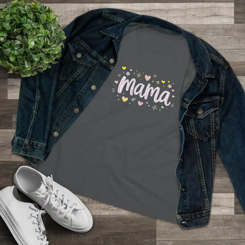 Mama Heart Women's T Shirt for Stylish Modern Moms - Ocean State Styles