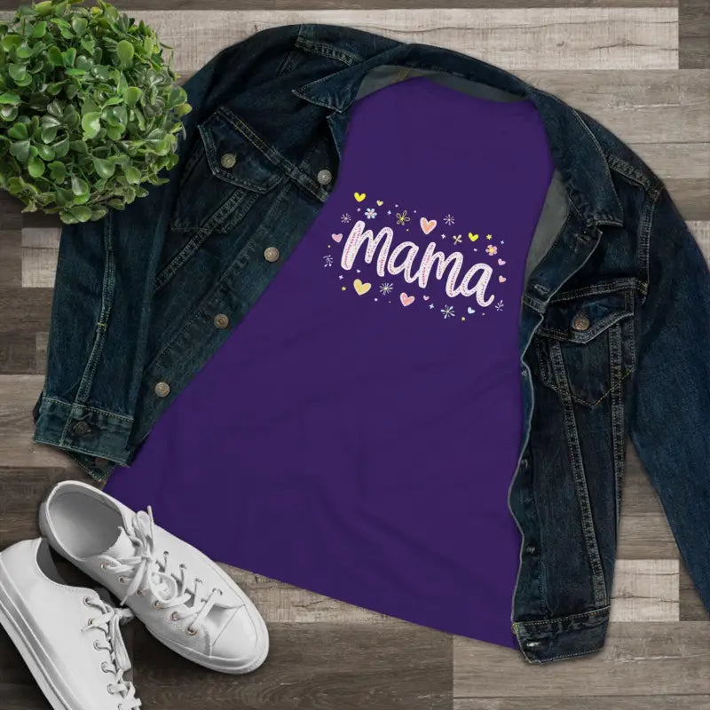Mama Heart Women's T Shirt for Stylish Modern Moms - Ocean State Styles