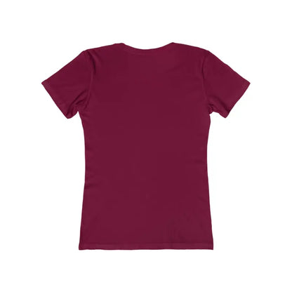 Maroon women’s t-shirt featuring Mama Love Watercolor Heart design